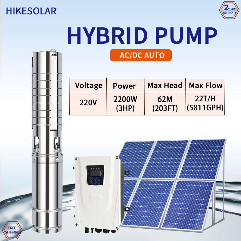 Hybrid DC AC Solar Powered Hig - Farming Pump For Agriculture ulasan dan harga